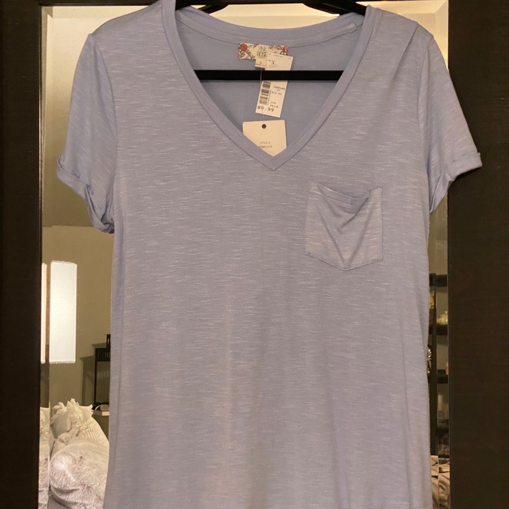 V Neck loose-fitting top